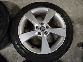 Hliníkové disky 5x100 + letné pneu 215/45r16 - 4