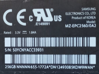 SSD 256GB SAMSUNG MZ-EPC2560/0A2 pre APPLE - 4