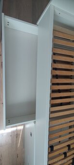 Posteľ biela rozkladacia so šuflikmi - 4