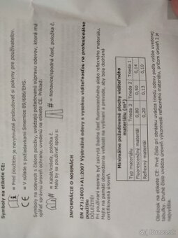 Výstražné pracovné nohavice - 4