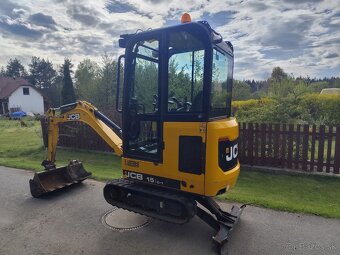 Minibagr JCB 15C-1, rok 2019, 800 mth, 3x lžíce TOP - 4