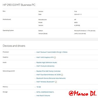 Kancelársky PC HP MT 290 Gen.3 - 4