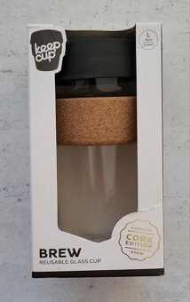 NOVÝ Hrnček KeepCup Brew Cork Black 454 ml L - 4