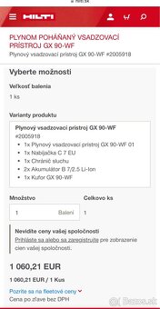 PLYNOM POHANANA KLINCOVAČKA GX 90-WF, Klincovačka HILTI - 4