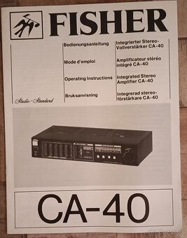 FISHER Hi-fi zostava 🎧+ manuali.❤️ - 4