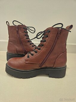 Dámske bordové členkové čižmy - 4