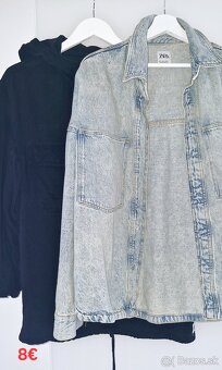 Pánske bundy, kabáty, riflové bundy..veľkosť S. Zara, HM.. - 4