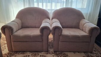 ROZKLADACIA SEDAČKA + 2 KRESLÁ - 4