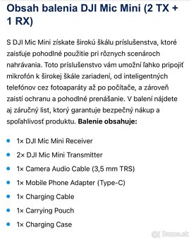 DJI MIC MINI 2 TX+1 RX - nový - 4