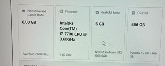 PC – GTX 1060 6GB, i7, 8GB RAM - 4