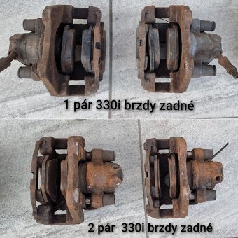 BMW E46 330i zadné brzdy 4x+ držiak, drift brake paket kit - 4