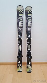 Komplet lyžiar. výbava, lyže 100cm, lyžiarky 33-34, paličky - 4