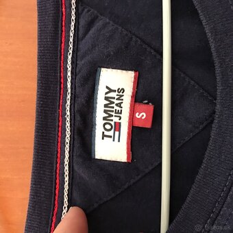 TOMMY HILFIGER originál modre damske tricko S/M - 4