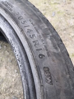 Predám letné pneumatiky Dunlop 205/45 R16. - 4