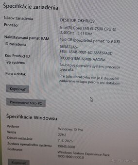 PC Dell OptiPlex 5050 + monitor - 4