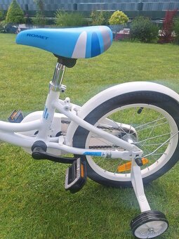 Nový detský bicykel Romet veľ. 16 modro biely - 4