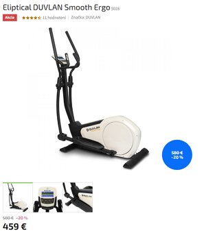Eliptický trenažér Duvlan Smooth Ergo - 4