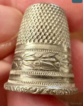 6 starožitných náprstkov, striebro, strieborné - 4