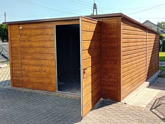 Plechová garáž 4x6 m - 4