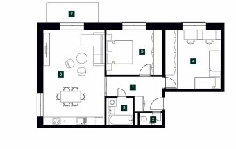 Na predaj 3 izbový byt v Novostavbe Green Residence - 4