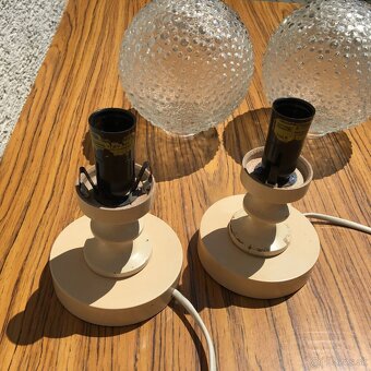 Retro nocna lampa stolova NDR Germany Vintage 2ks - 4