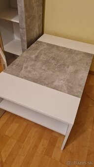 Predám stol a skrinku vzor Beton - 4