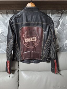 Kožená bunda zn. DIFFERENT veľ. XL - 4