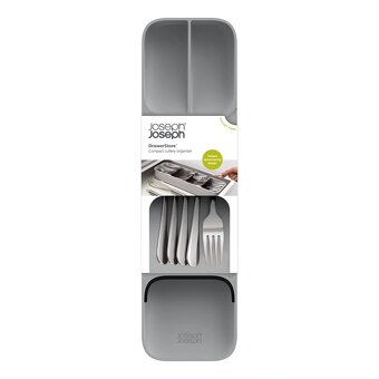 Organizér na príbory DRAWER STORE 39,5 X 11 cm, svetlosivá, - 4