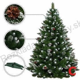 Luxusný vianočný stromček so stojanom - 4