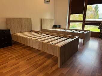 Predám kvalitné pevné jednolôžkové postele- NOVE - 4