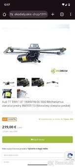 Mechanizmus stieračov Audi tt - 4