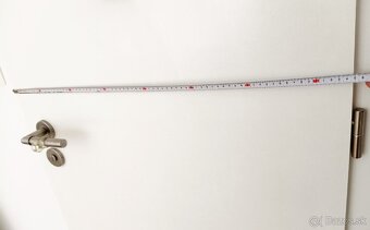 Vysoké interiérové biele dvere so zárubňou 2200/2100 mm - 4