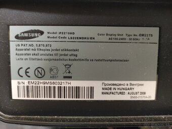 22" Full HD LCD monitor / TV Samsung so vstavaným tunerom - 4