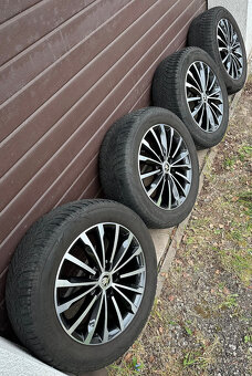 originální ALU kola škoda trinity black R18 5x112 - 4