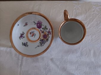 Míšeň, Meissen - malovaný porcelánový šálek - 4