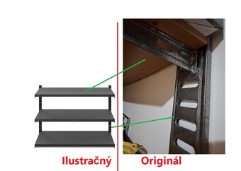 Regále do garaže,skladu,pivnice - kovový silný - 4