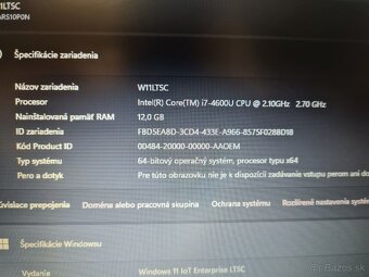 Pracovný Thinkpad Lenovo T440s ~2,7Ghz 14", 12Gb, 500 Gb SS - 4