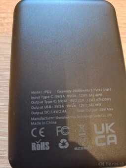 Power Banka batéria 25.000 mAh, 20W výstup - 4