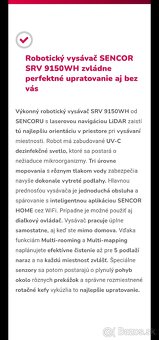 Robotický vysávač Sencor SRV 9150WH - 4
