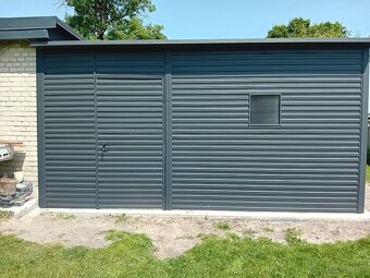 Plechová garáž 5x5m - 4