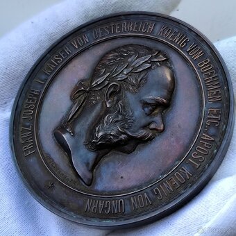 Medaila Svetová Výstava Viedeň - 1873 - POKROK - F.J. I. - 4