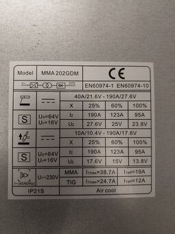Invertor - zváračka Riland MMA 202GDM - 4