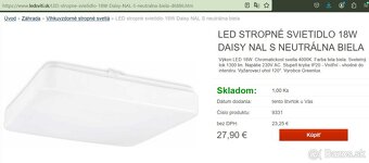 Predám LED stropnú lampu GREENLUX GXDS162 - 4