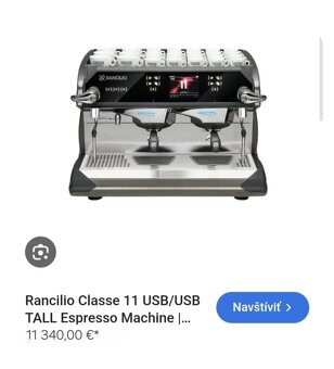 Kavovar Rancilio Classe 11 usb 2gr - 4