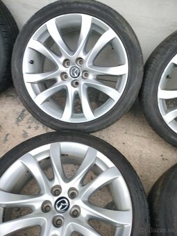 ☀️alu disky orig. Mazda 5x114,3 R19 pneu 225/45 R19 5mm - 4
