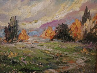 Olejomaľba Krajinka Vladimír Semančík - 4