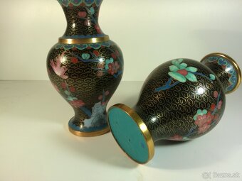 cloisonne krásny pár -vtáčik - 4