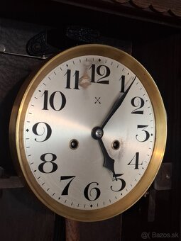 Predám funkčné polbicie nástenné hodiny JUNGHANS V:74cm ARTD - 4