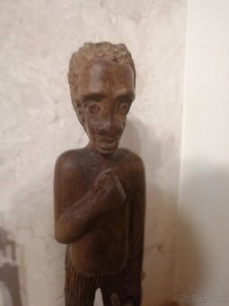 Drevené exotické sošky Afrika, Ázia. - 4