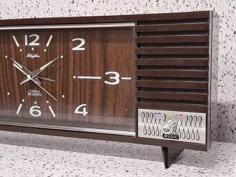 Vzácne Starožitné naťahovanie hodiny s volbami hudby Rhythm - 4